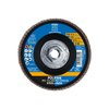 Pferd 4-1/2" x 5/8-11 Thd. POLIFAN® Flap Disc - Z PSF STEELOX, Zirconia, 40 Grit, Conical 62071